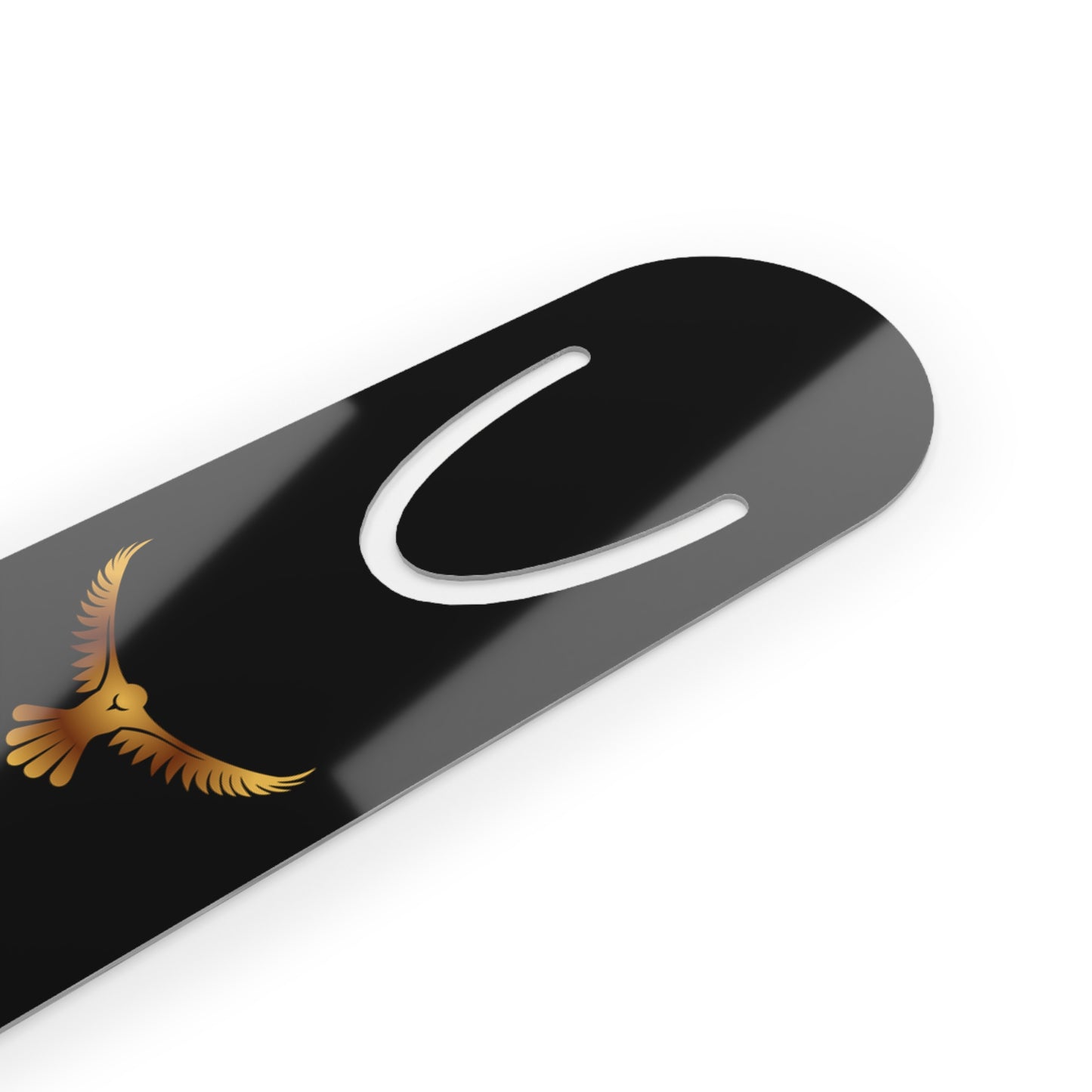 Rise Keep Going Bookmark — Motivational Gold Phoenix Metal Bookmark