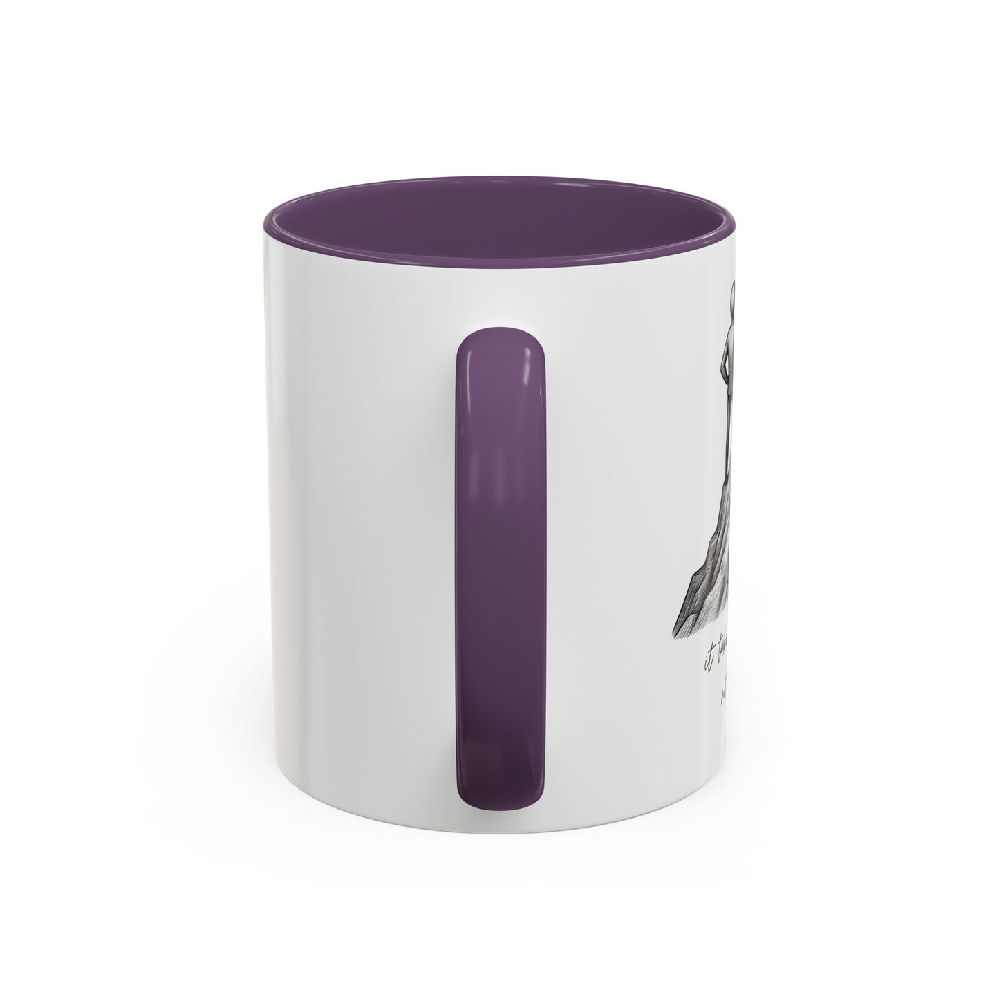 "It Takes Courage To Not Give Up" Coffee Mug β Minimalist Accent Mug (11/15oz)