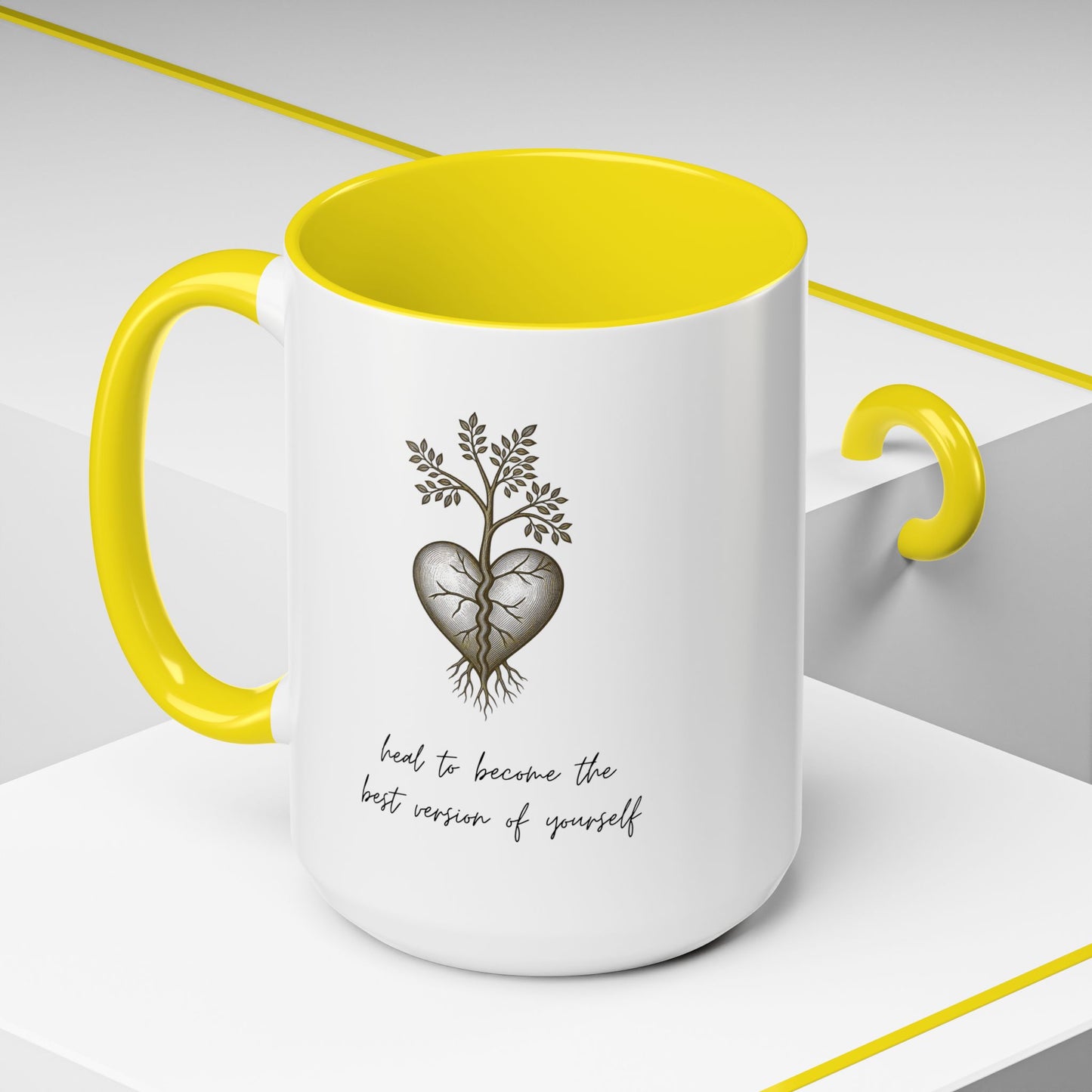 'Heal Yourself' Coffee Mug — Motivational & Inspirational Gift (11/15oz)