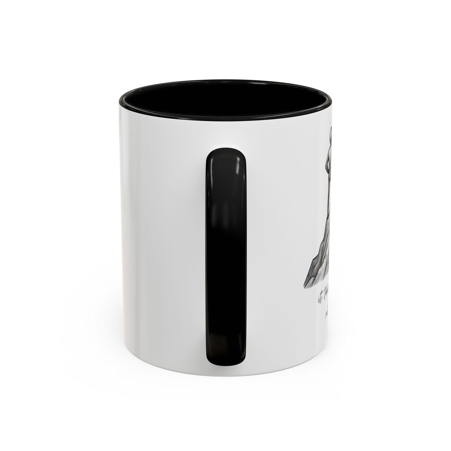 "It Takes Courage To Not Give Up" Coffee Mug – Minimalist Accent Mug (11/15oz)