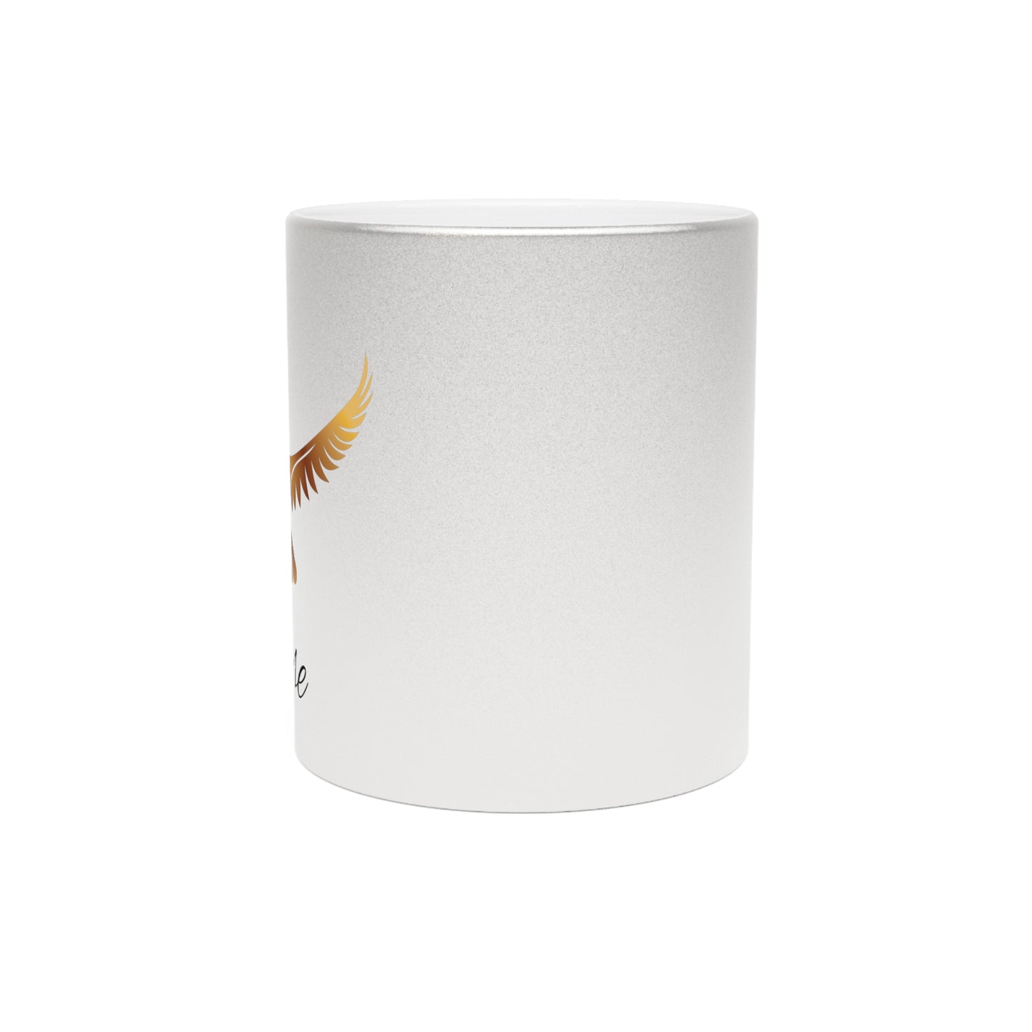 Odyssey Metallic Rise Mug — Silver/Gold Inspirational Coffee Mug (Premium)