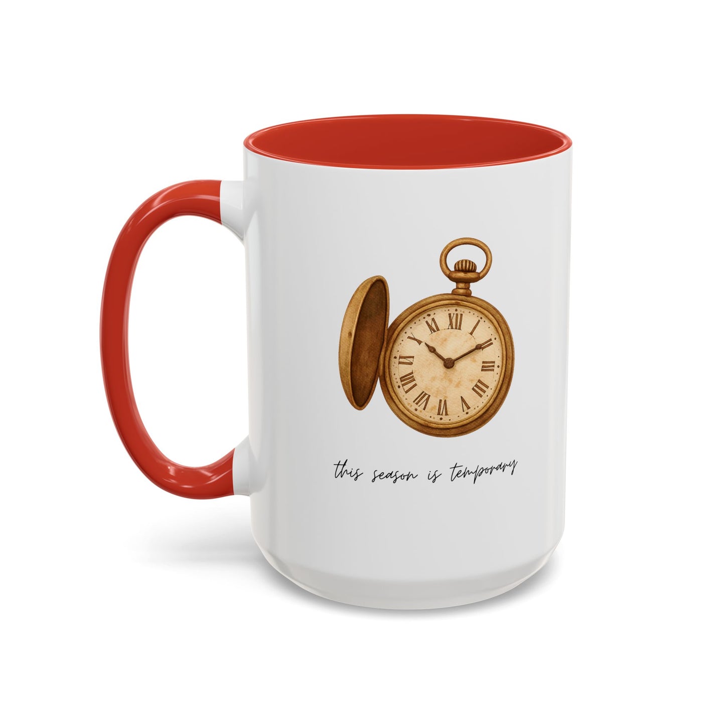 "This Season Is Temporary" Coffee Mug – Accent Mug (11/15oz)