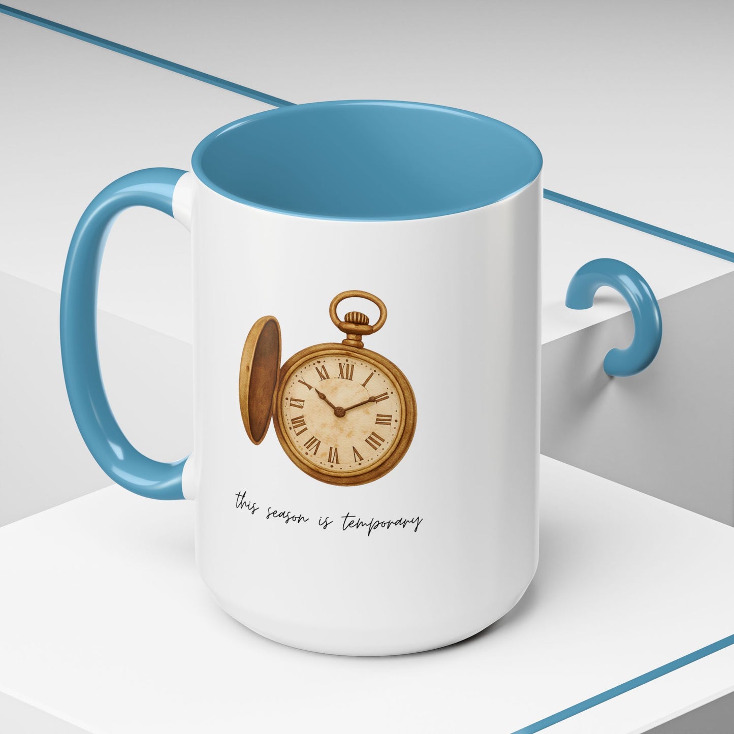 "This Season Is Temporary" Coffee Mug – Accent Mug (11/15oz)