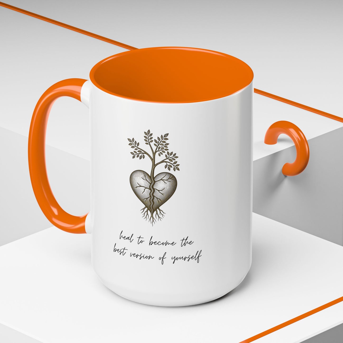 'Heal Yourself' Coffee Mug — Motivational & Inspirational Gift (11/15oz)