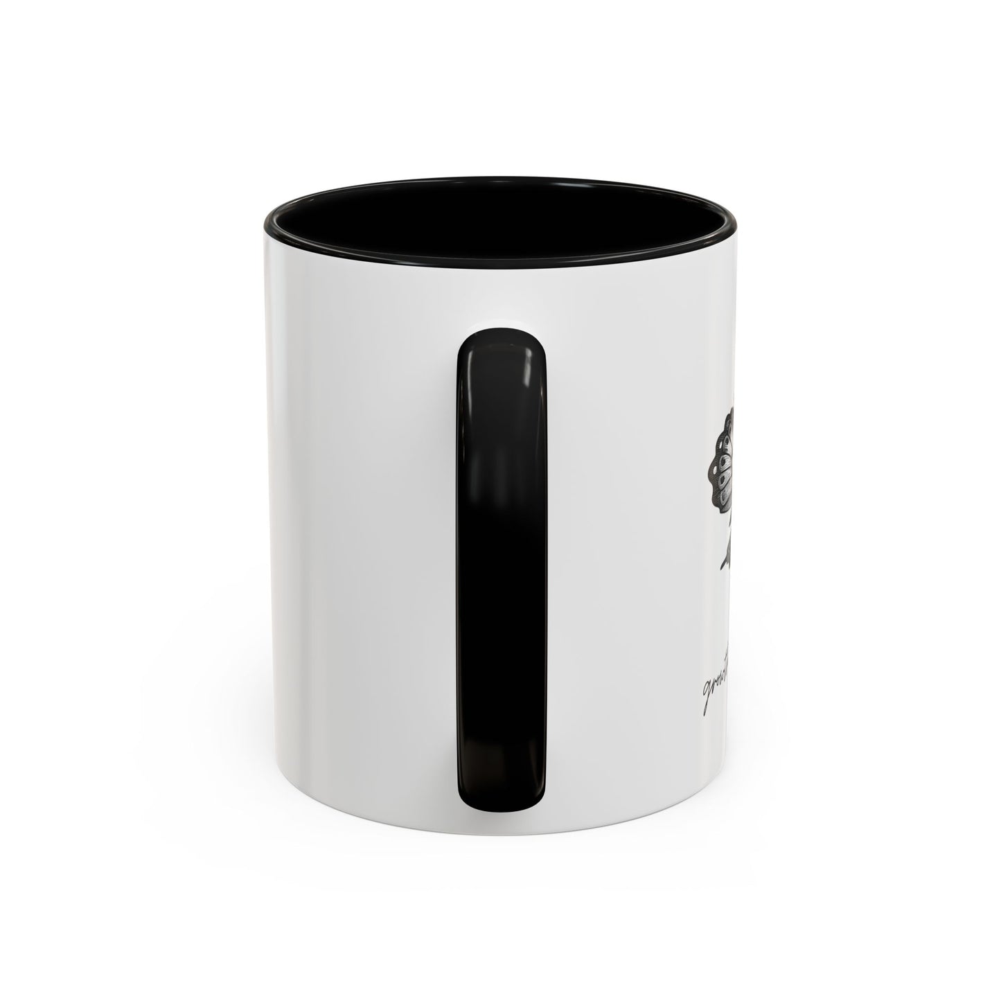 "Growth Begins Here" Coffee Mug — Butterfly Accent Ceramic 11/15oz, Minimal Nature-Inspired Gift