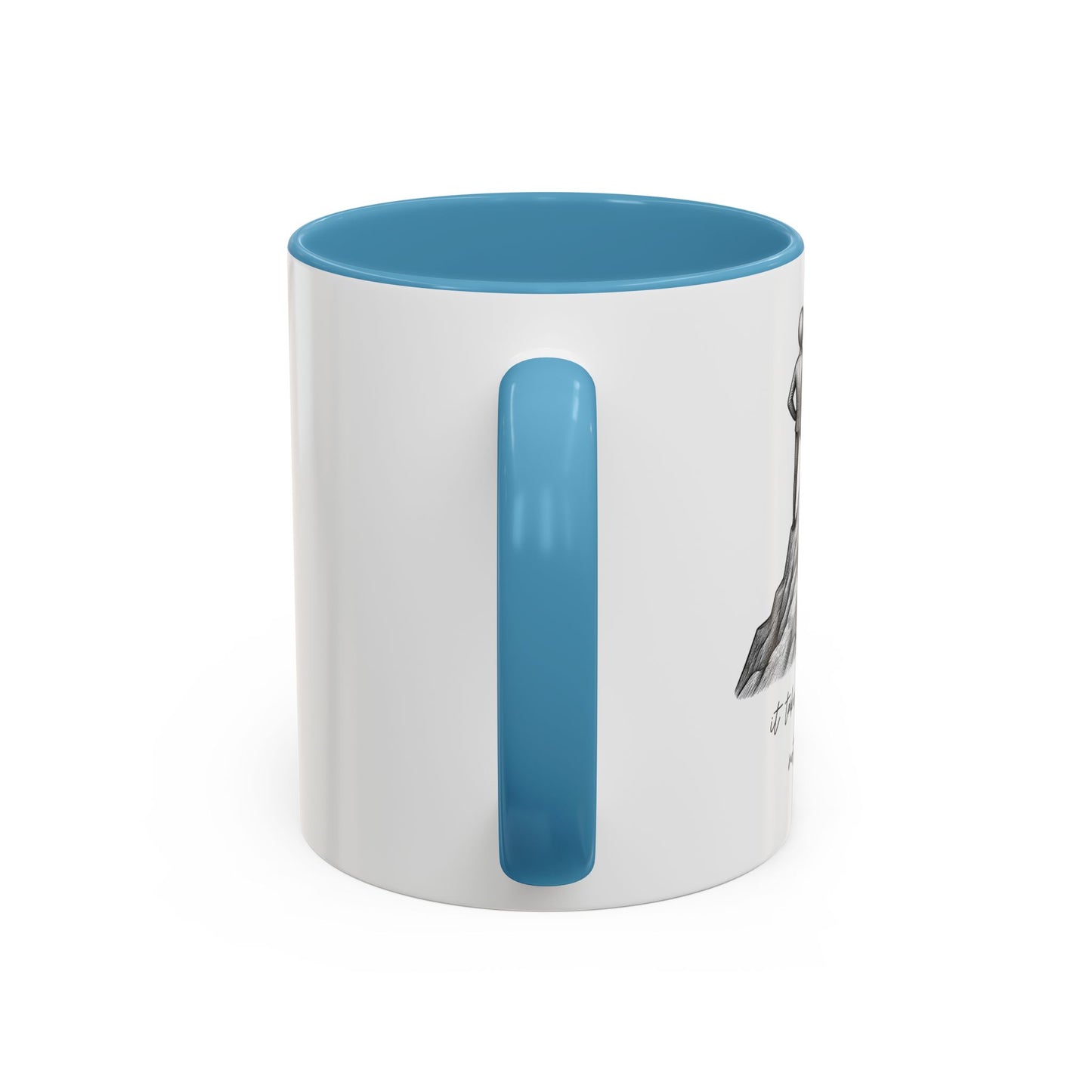 "It Takes Courage To Not Give Up" Coffee Mug – Minimalist Accent Mug (11/15oz)