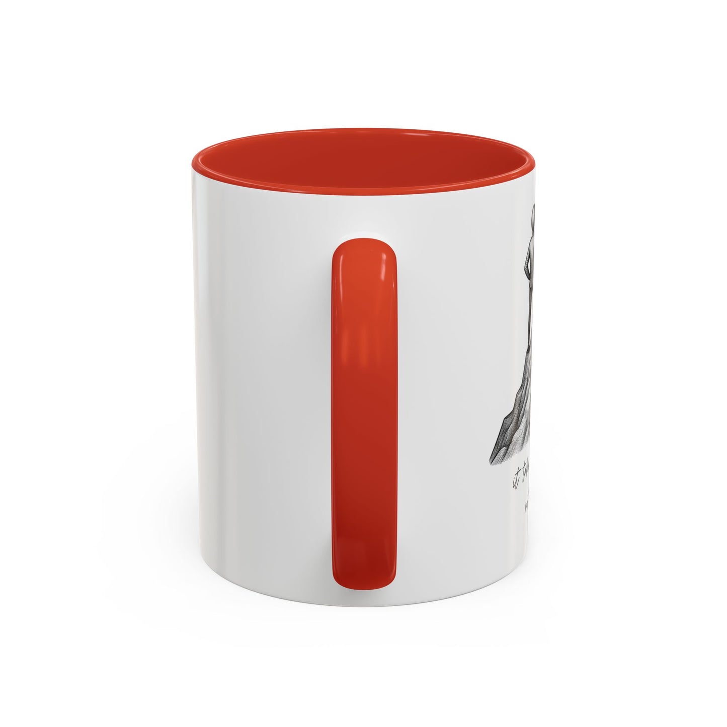 "It Takes Courage To Not Give Up" Coffee Mug – Minimalist Accent Mug (11/15oz)