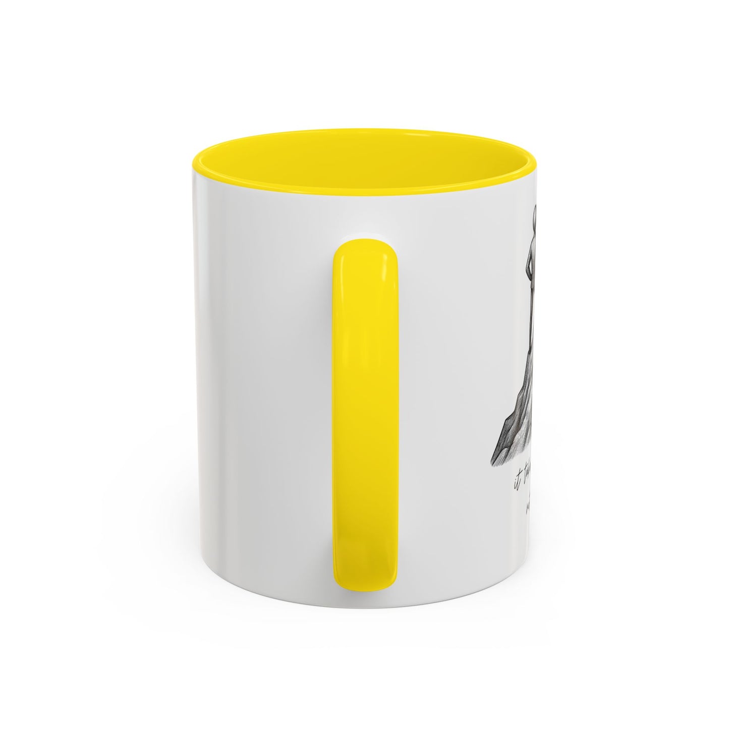 "It Takes Courage To Not Give Up" Coffee Mug – Minimalist Accent Mug (11/15oz)
