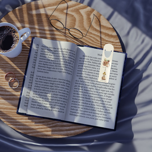 ‘Every Chapter Counts, Your Story Matters’ Bookmark — Vintage Floral Bookstack Bookmark