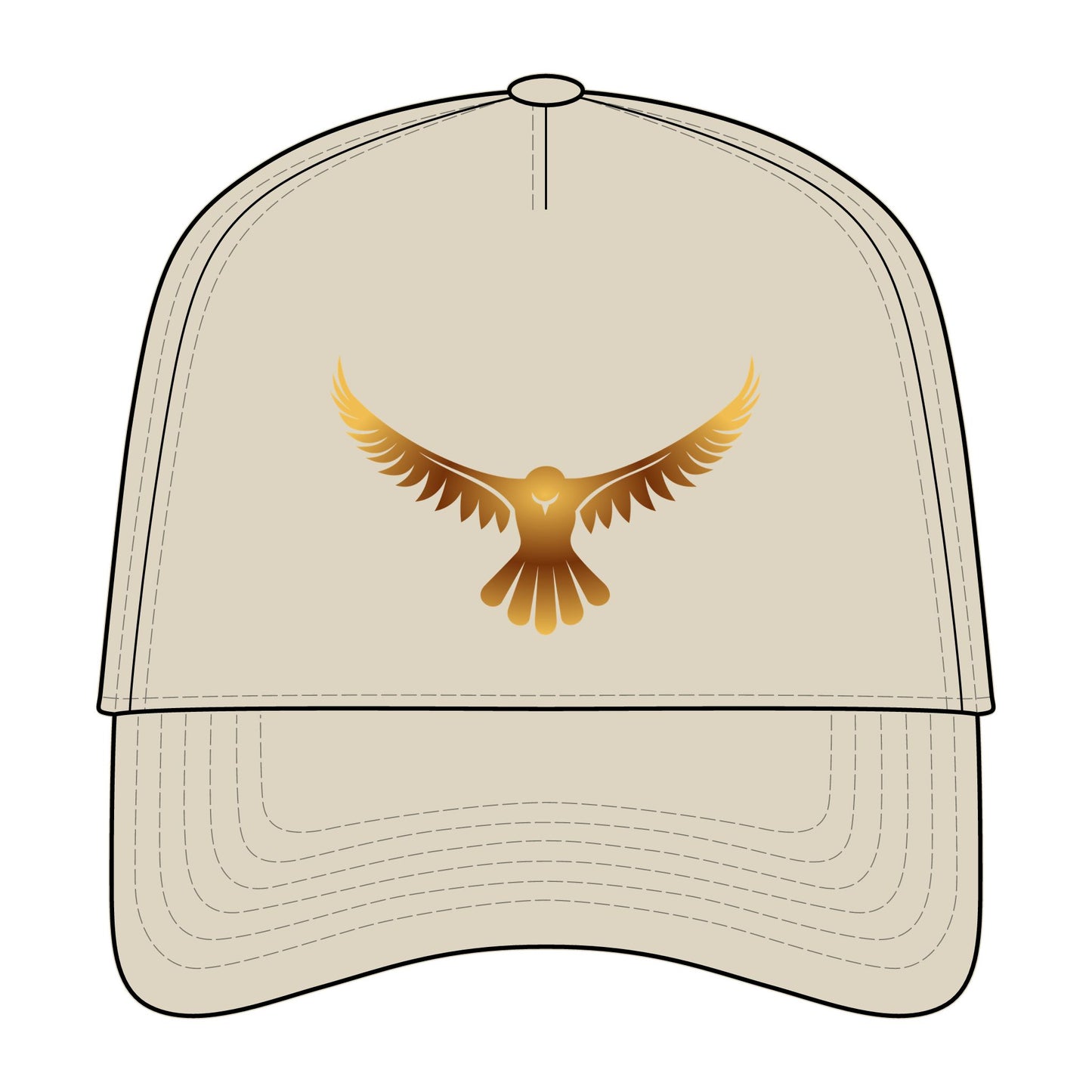 Odyssey Cap — Five-Panel Twill Hat with Phoenix Design