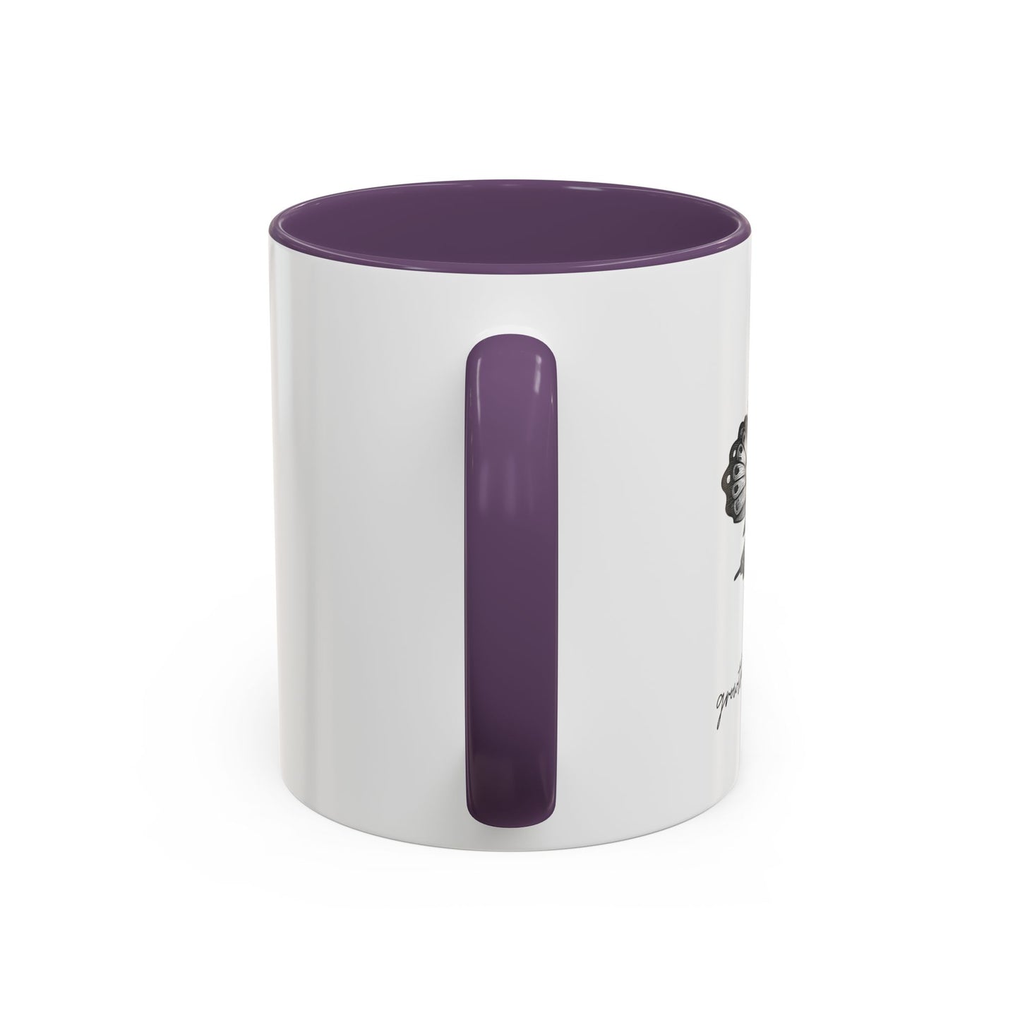 "Growth Begins Here" Coffee Mug — Butterfly Accent Ceramic 11/15oz, Minimal Nature-Inspired Gift