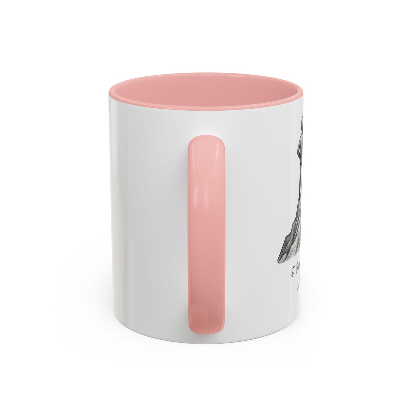 "It Takes Courage To Not Give Up" Coffee Mug – Minimalist Accent Mug (11/15oz)