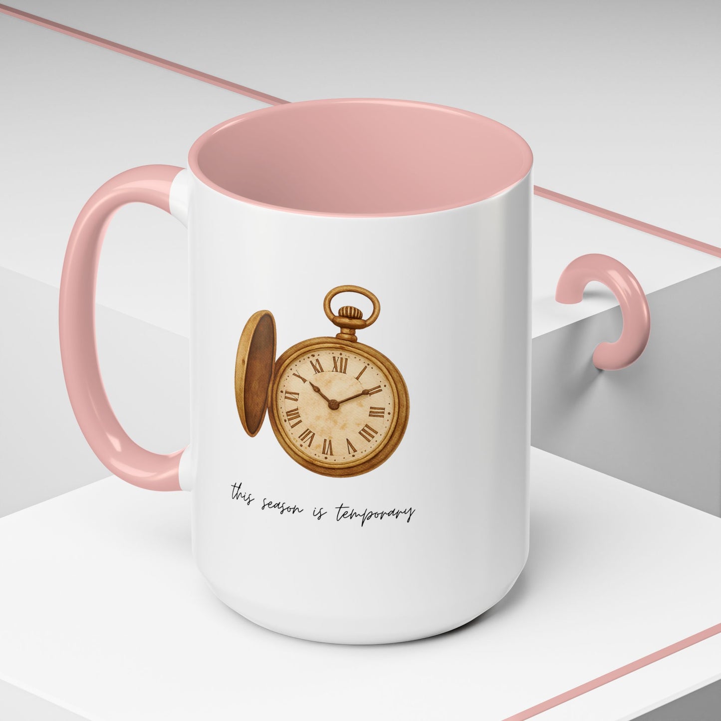 "This Season Is Temporary" Coffee Mug – Accent Mug (11/15oz)