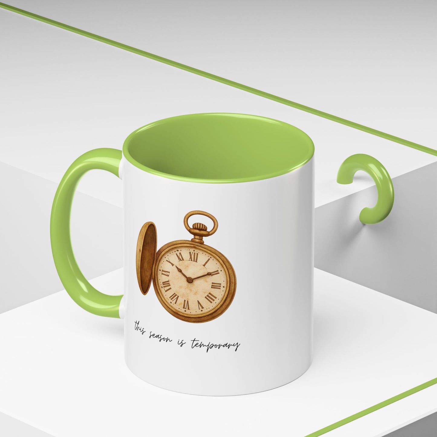 "This Season Is Temporary" Coffee Mug – Accent Mug (11/15oz)