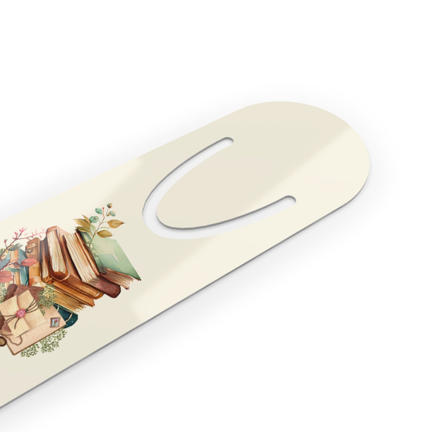 ‘Every Chapter Counts, Your Story Matters’ Bookmark — Vintage Floral Bookstack Bookmark