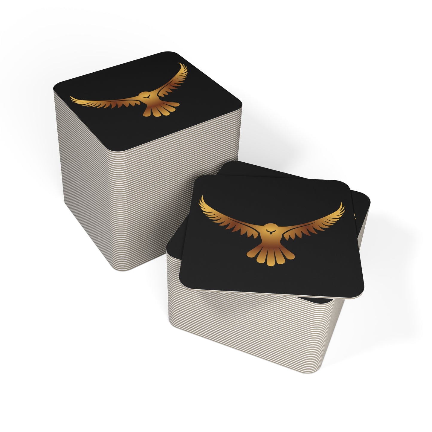 Phoenix Gold Eagle Coasters — Pack of 50/100 Decorative Drink Coasters