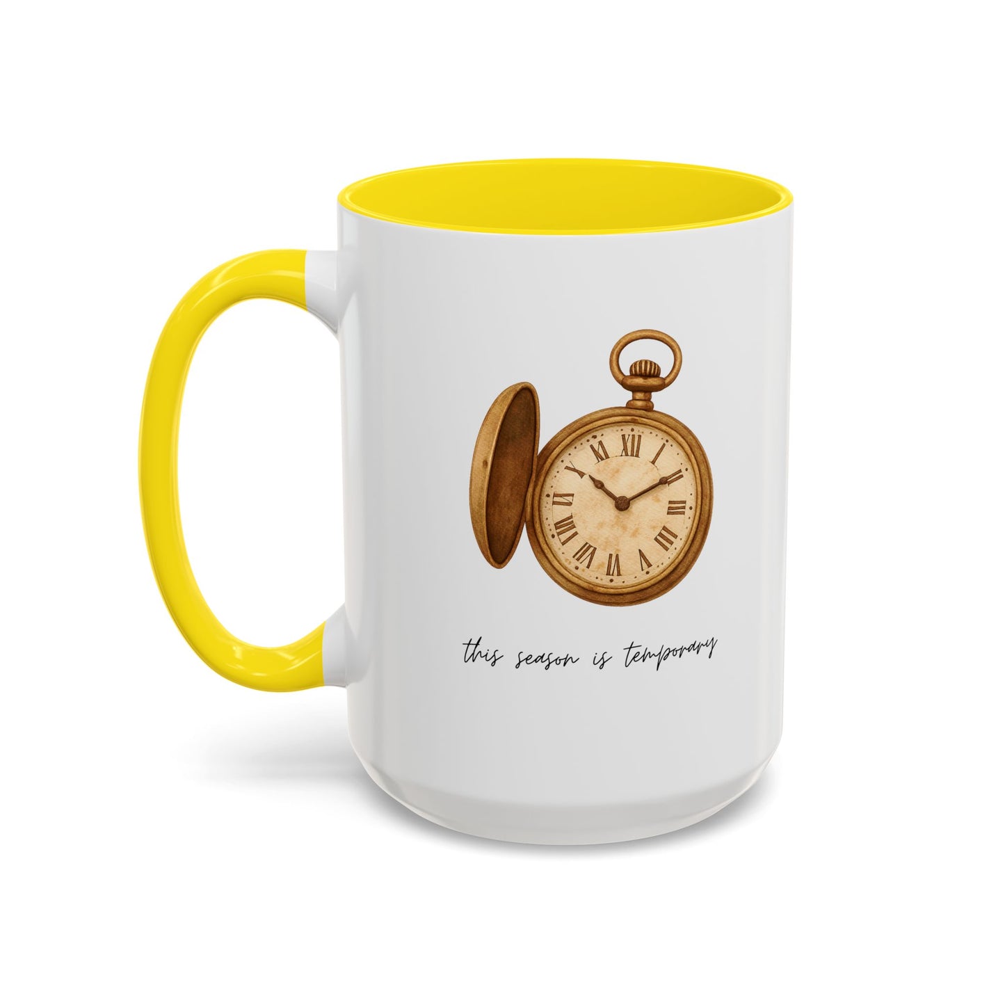 "This Season Is Temporary" Coffee Mug – Accent Mug (11/15oz)