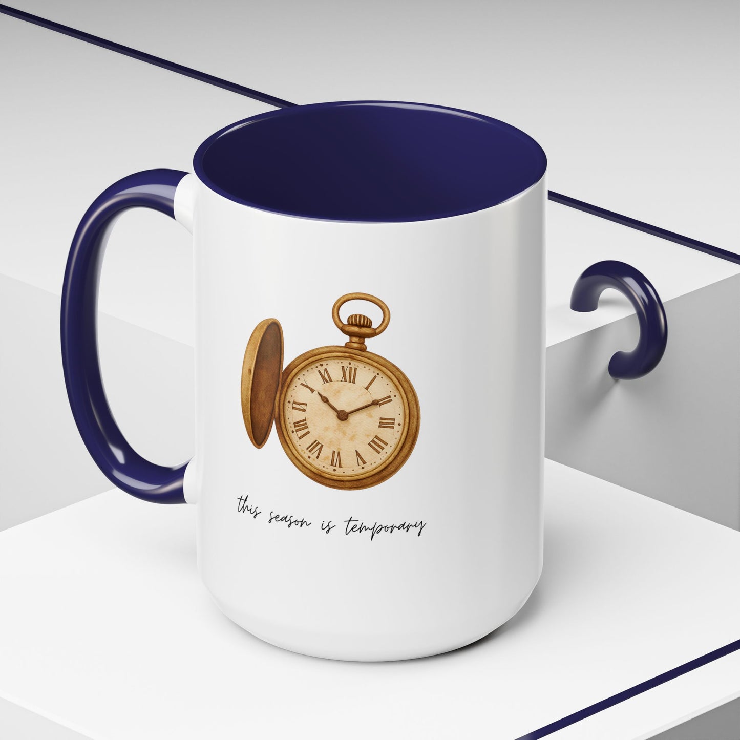 "This Season Is Temporary" Coffee Mug – Accent Mug (11/15oz)