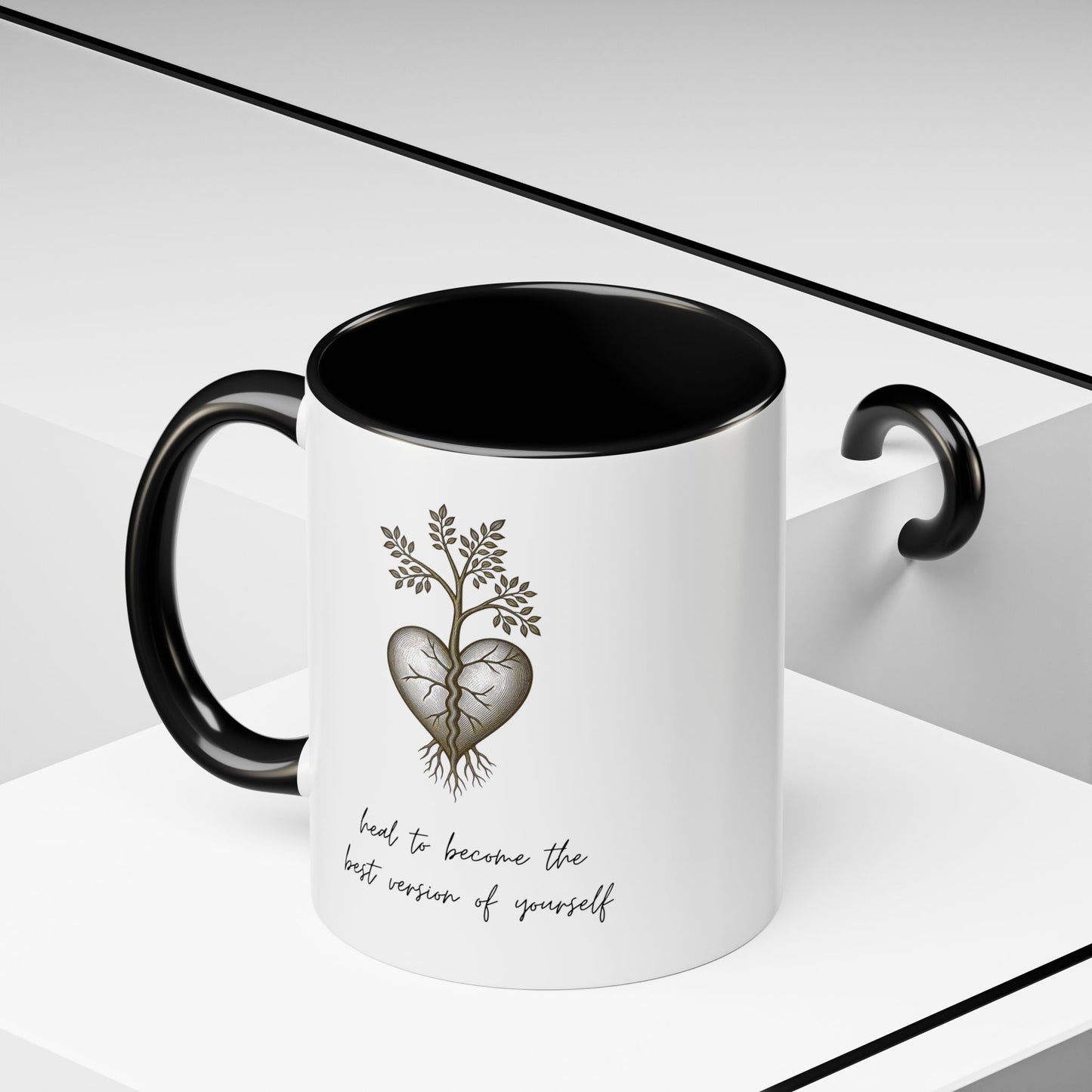 'Heal Yourself' Coffee Mug — Motivational & Inspirational Gift (11/15oz)