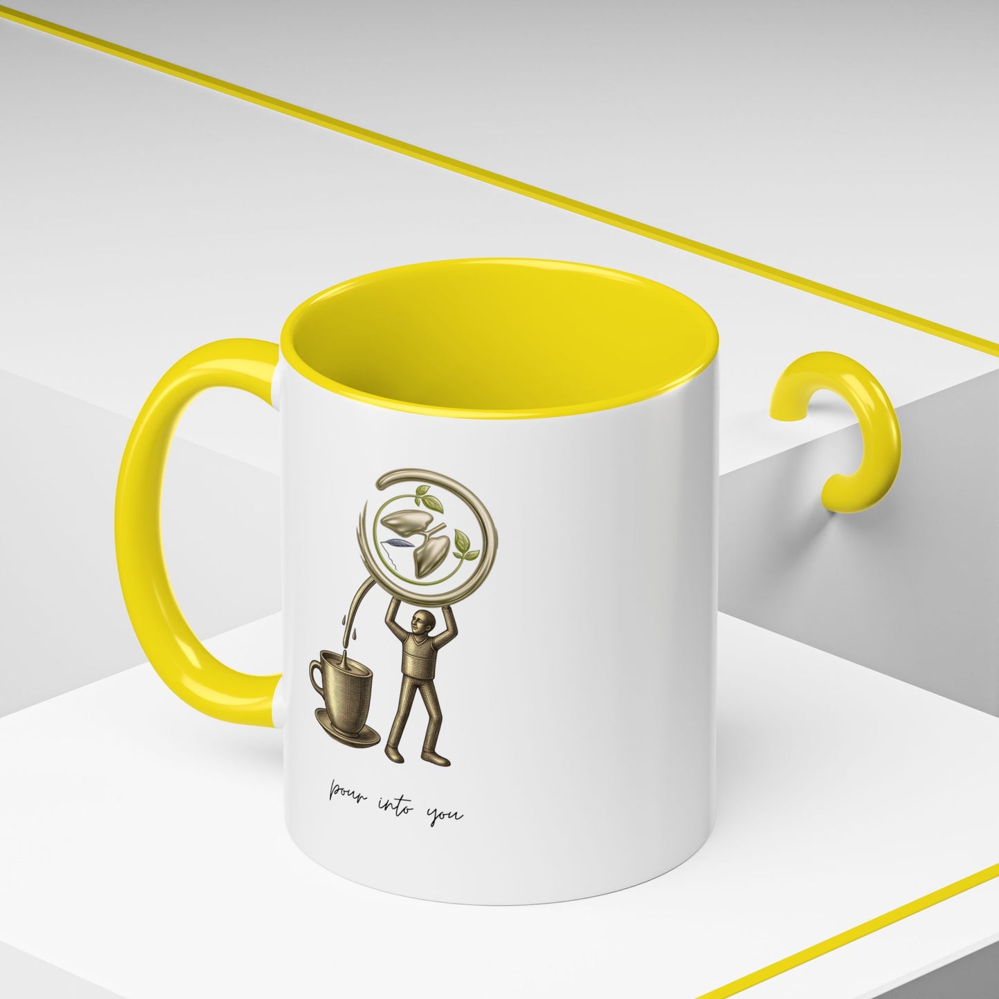 "Pour Into You" Accent Coffee Mug