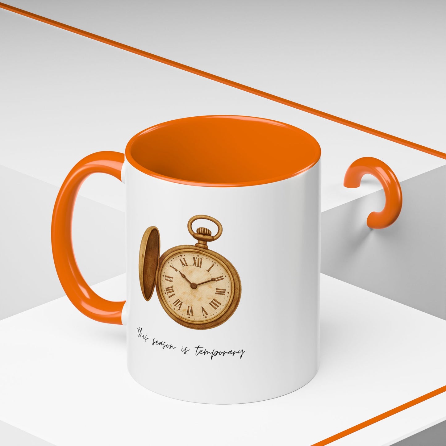 "This Season Is Temporary" Coffee Mug – Accent Mug (11/15oz)