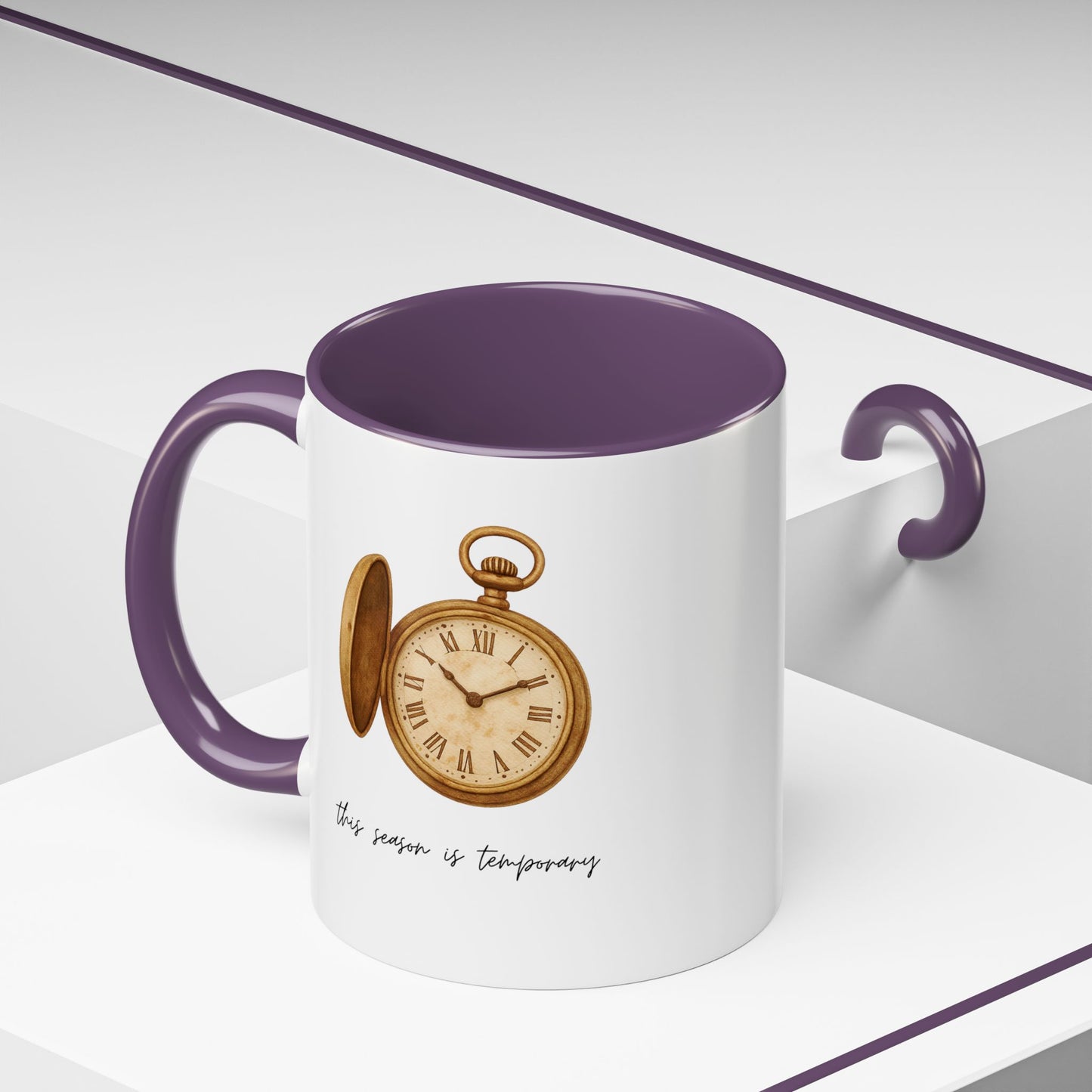 "This Season Is Temporary" Coffee Mug – Accent Mug (11/15oz)