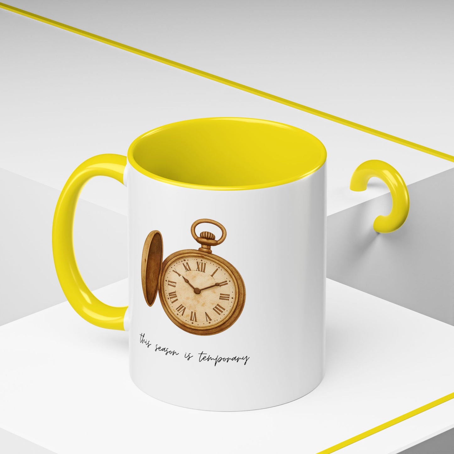 "This Season Is Temporary" Coffee Mug – Accent Mug (11/15oz)