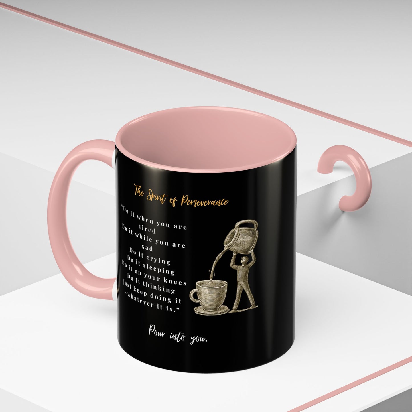 "The Spirit Of Perseverance" Coffee Mug — Premium Poetry Ceramic Mug for Coffee & Tea
