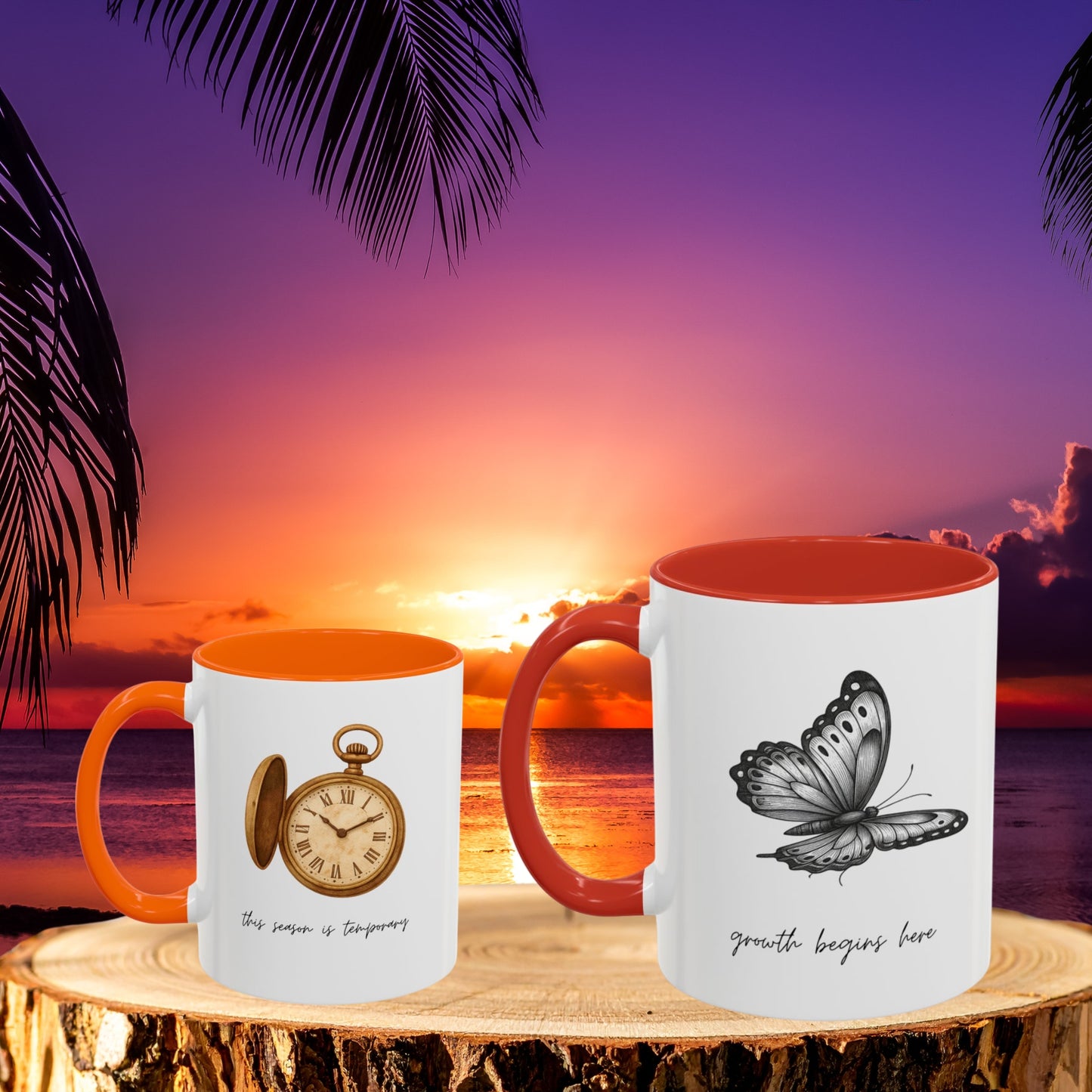 "This Season Is Temporary" Coffee Mug – Accent Mug (11/15oz)