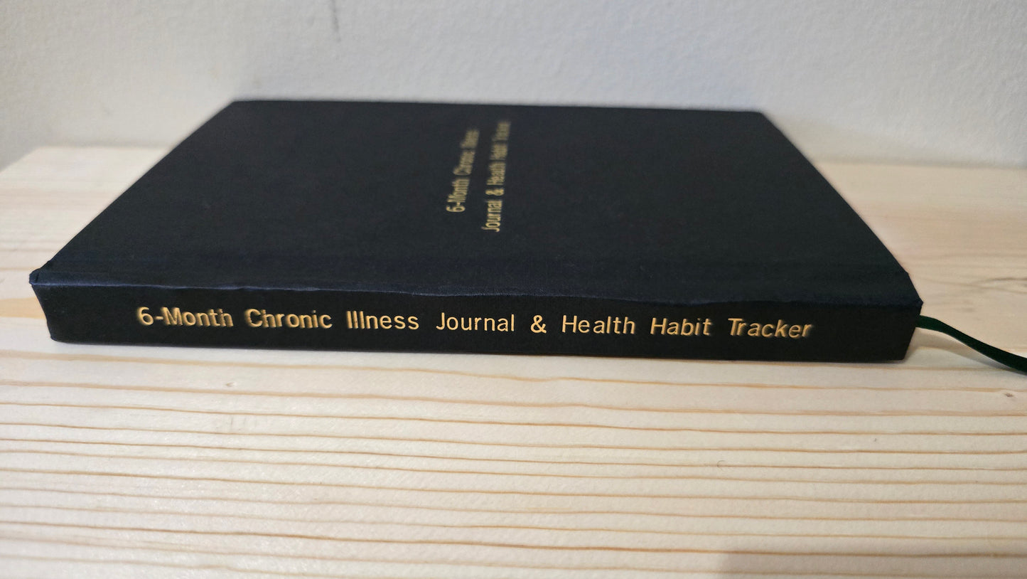 6-Month Chronic Illness Journal & Health Habit Tracker (Bespoke Clothbound Foil Edition)