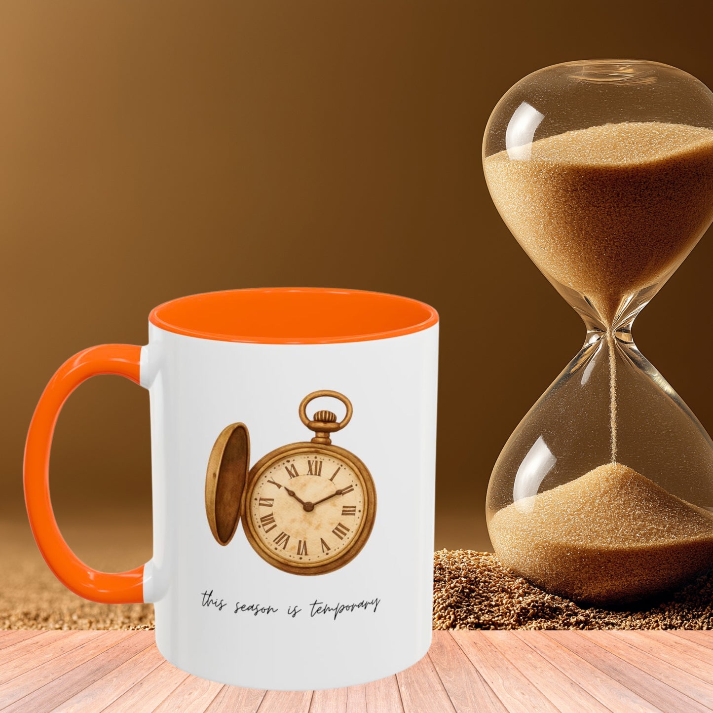 "This Season Is Temporary" Coffee Mug – Accent Mug (11/15oz)