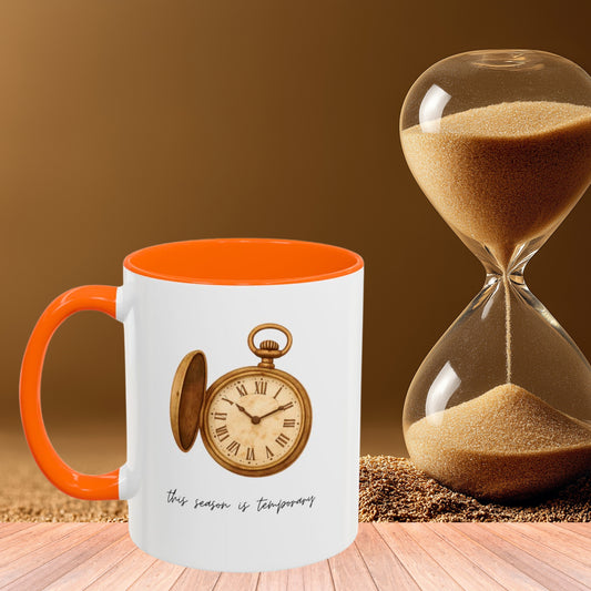 "This Season Is Temporary" Coffee Mug – Accent Mug (11/15oz)