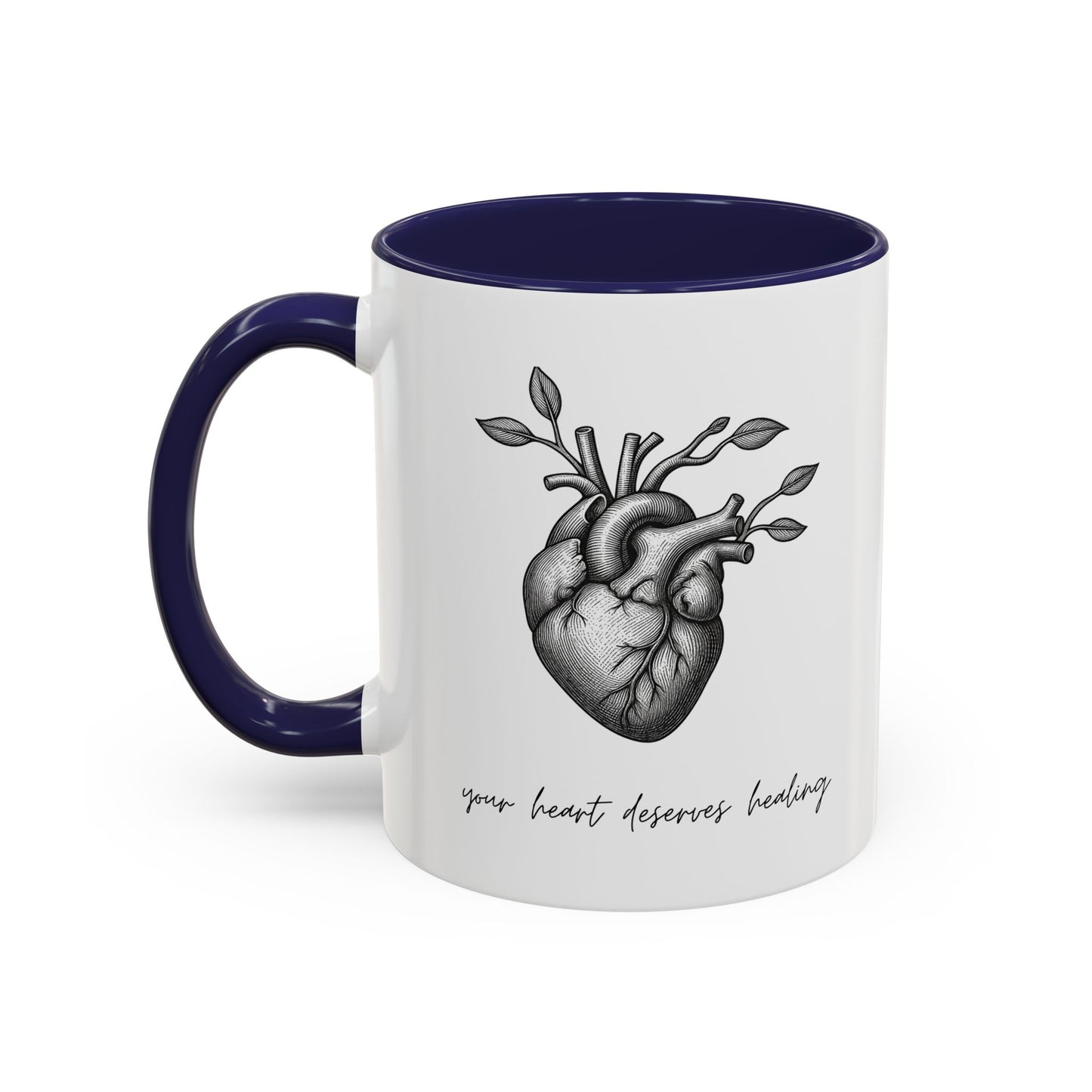"Your Heart Deserves Healing" Accent Coffee Mug (11/15 oz)