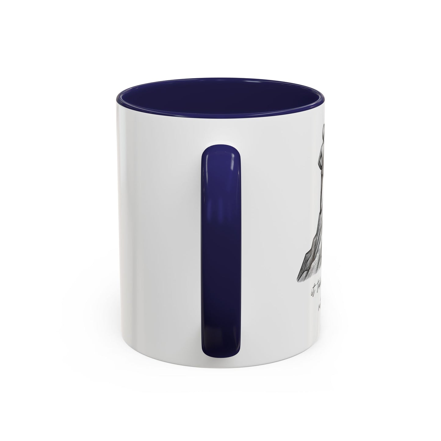 "It Takes Courage To Not Give Up" Coffee Mug – Minimalist Accent Mug (11/15oz)