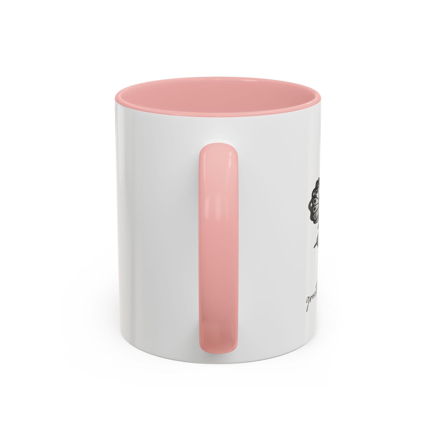"Growth Begins Here" Coffee Mug — Butterfly Accent Ceramic 11/15oz, Minimal Nature-Inspired Gift