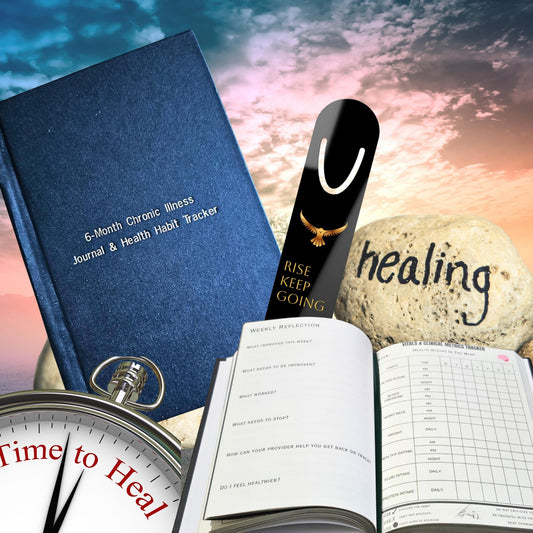 6-Month Chronic Illness Journal & Health Habit Tracker (Bespoke Clothbound Foil Edition)