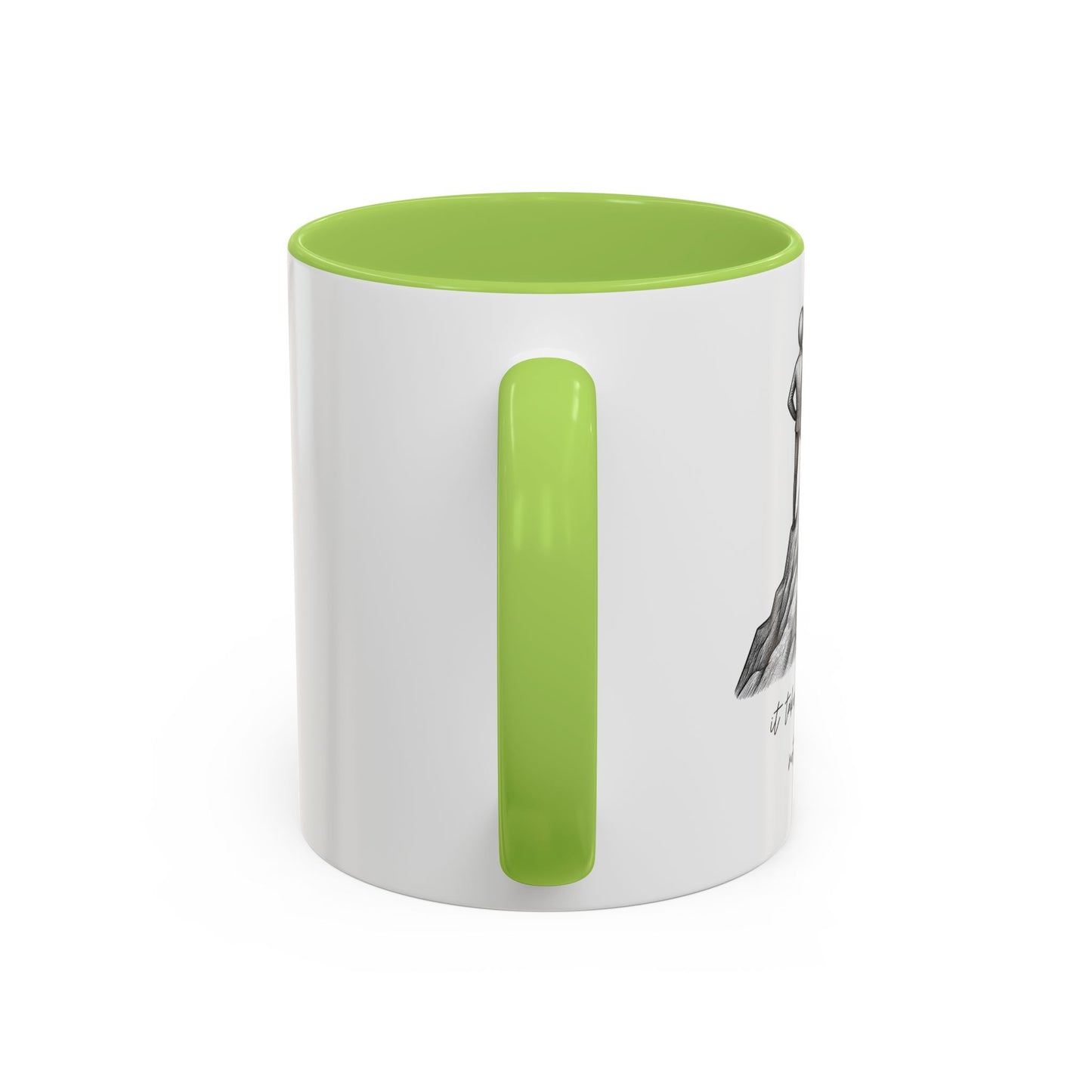 "It Takes Courage To Not Give Up" Coffee Mug – Minimalist Accent Mug (11/15oz)