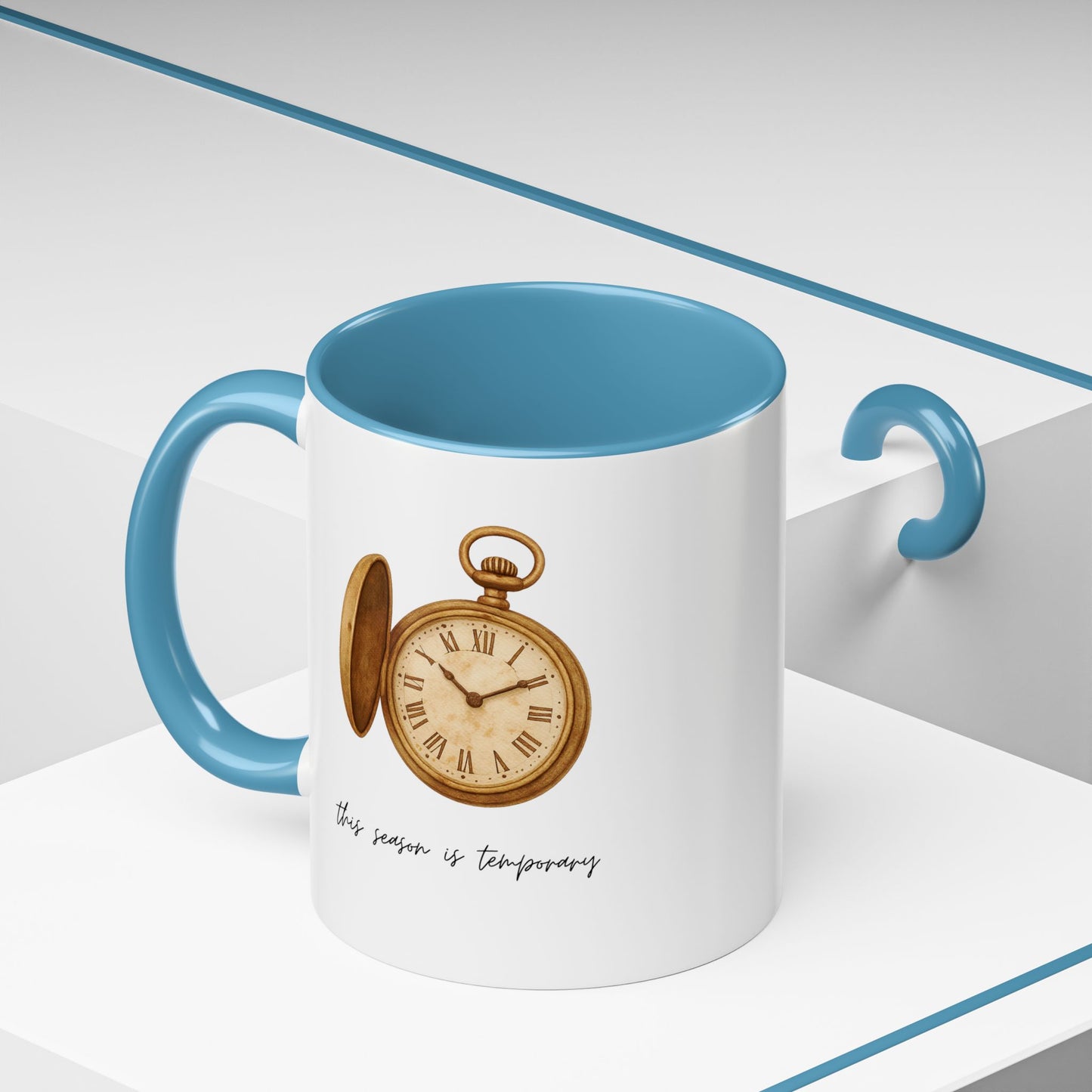 "This Season Is Temporary" Coffee Mug – Accent Mug (11/15oz)