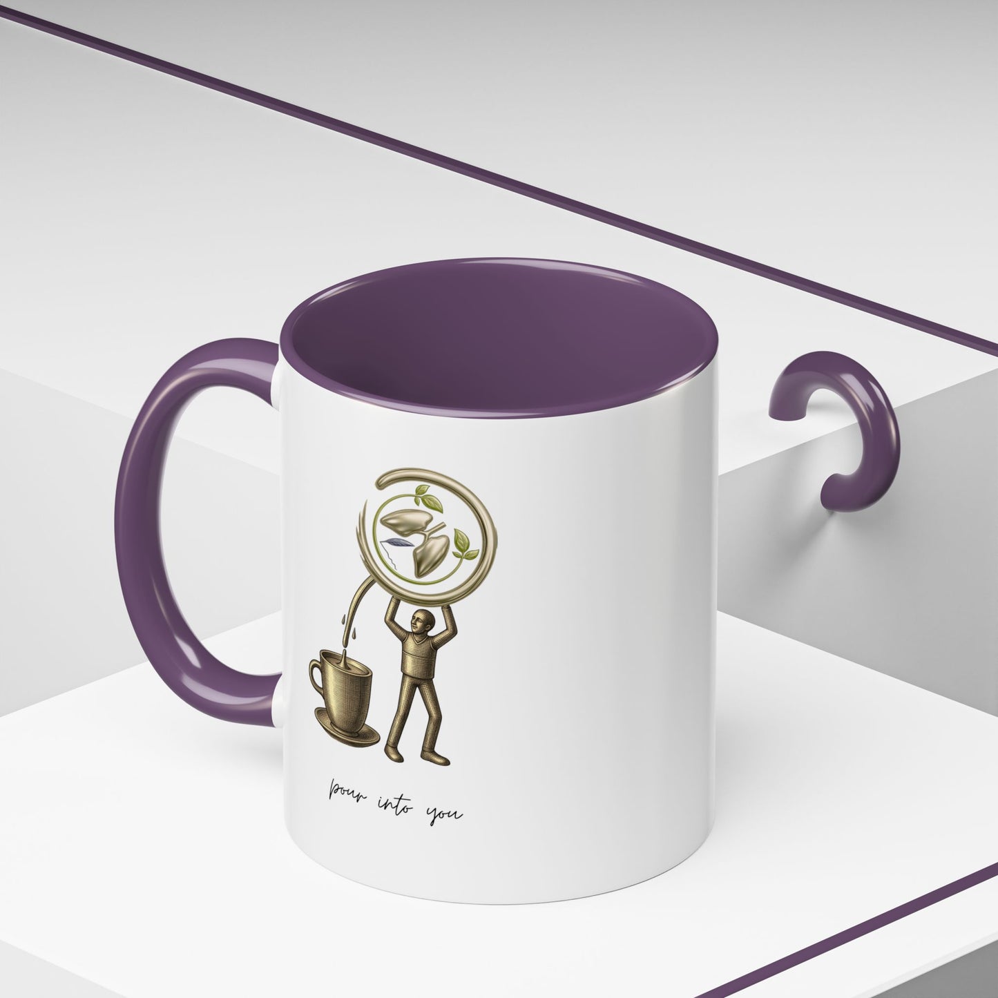 "Pour Into You" Accent Coffee Mug