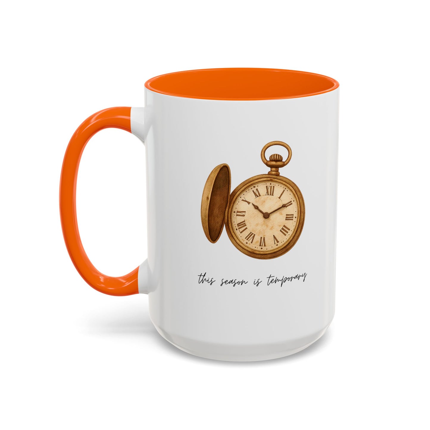 "This Season Is Temporary" Coffee Mug – Accent Mug (11/15oz)
