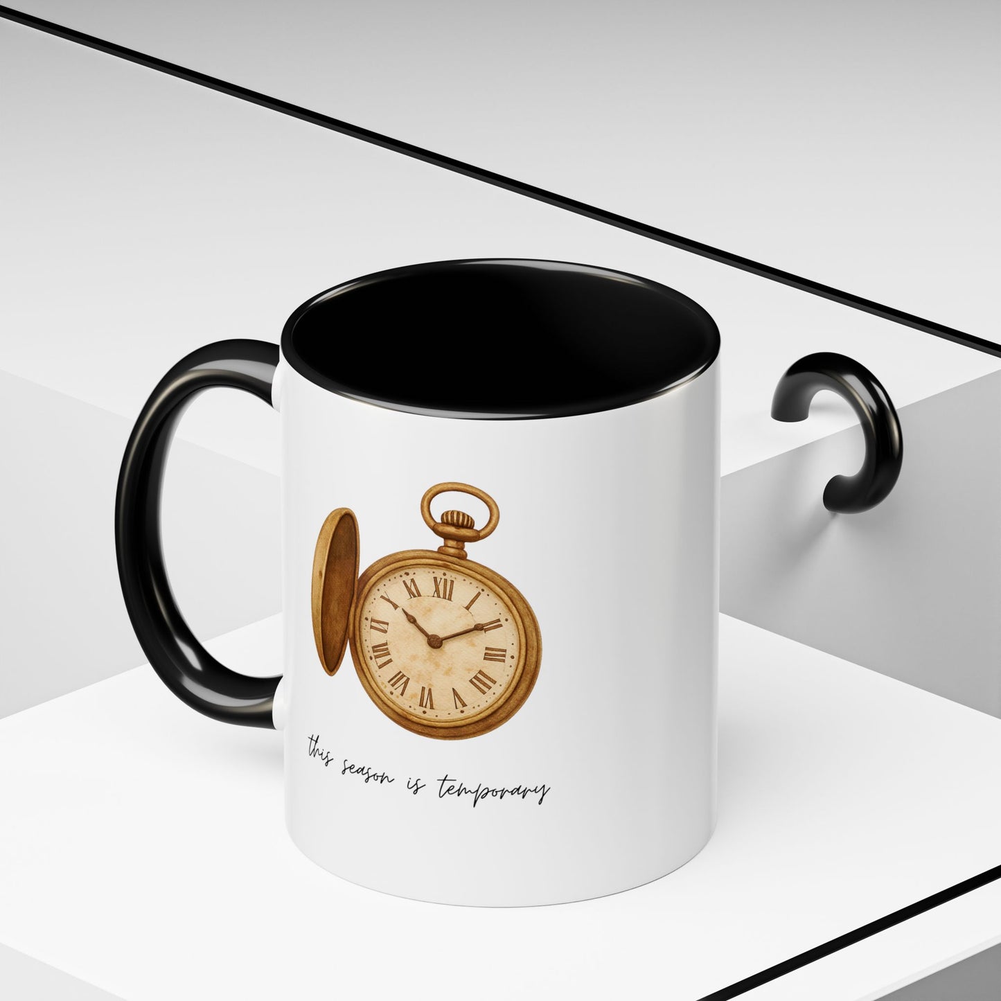 "This Season Is Temporary" Coffee Mug – Accent Mug (11/15oz)