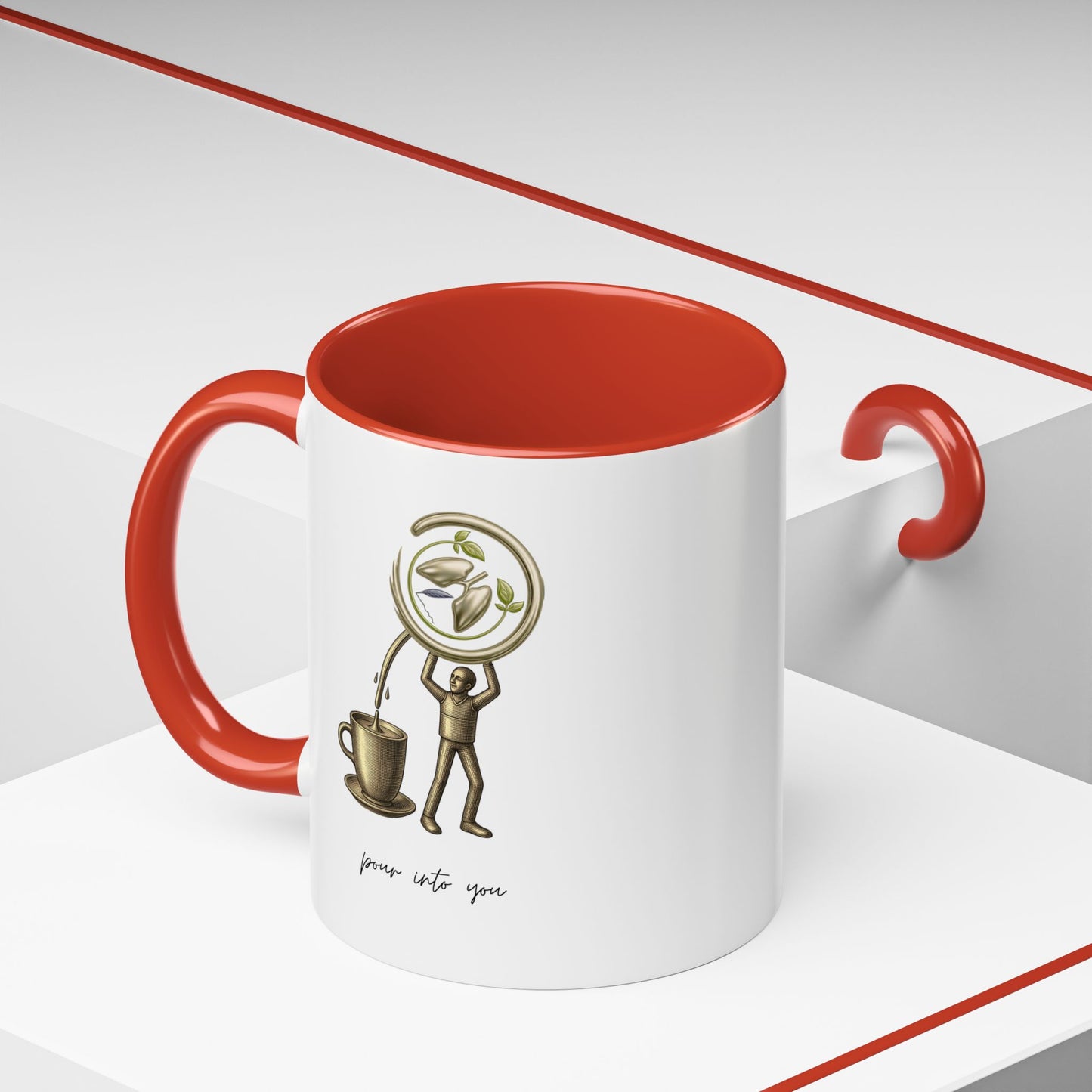 "Pour Into You" Accent Coffee Mug