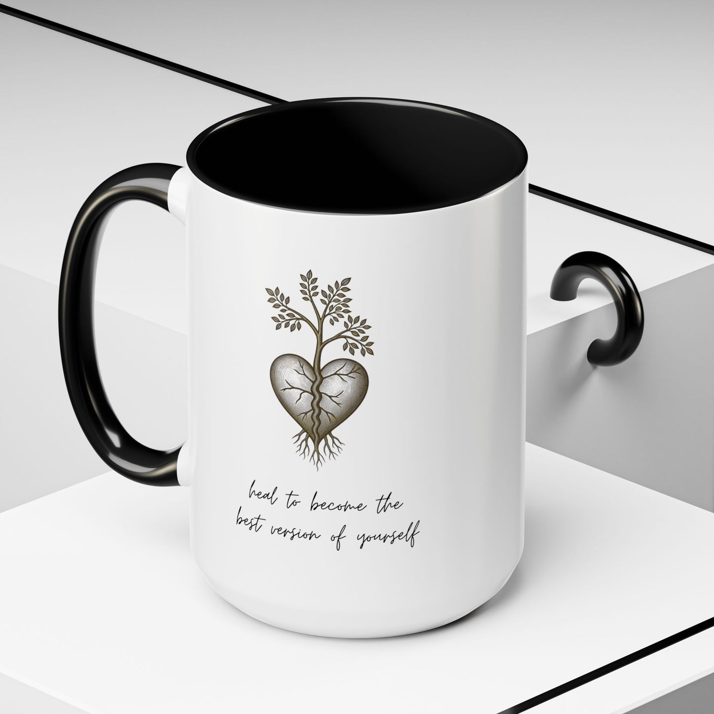 'Heal Yourself' Coffee Mug — Motivational & Inspirational Gift (11/15oz)