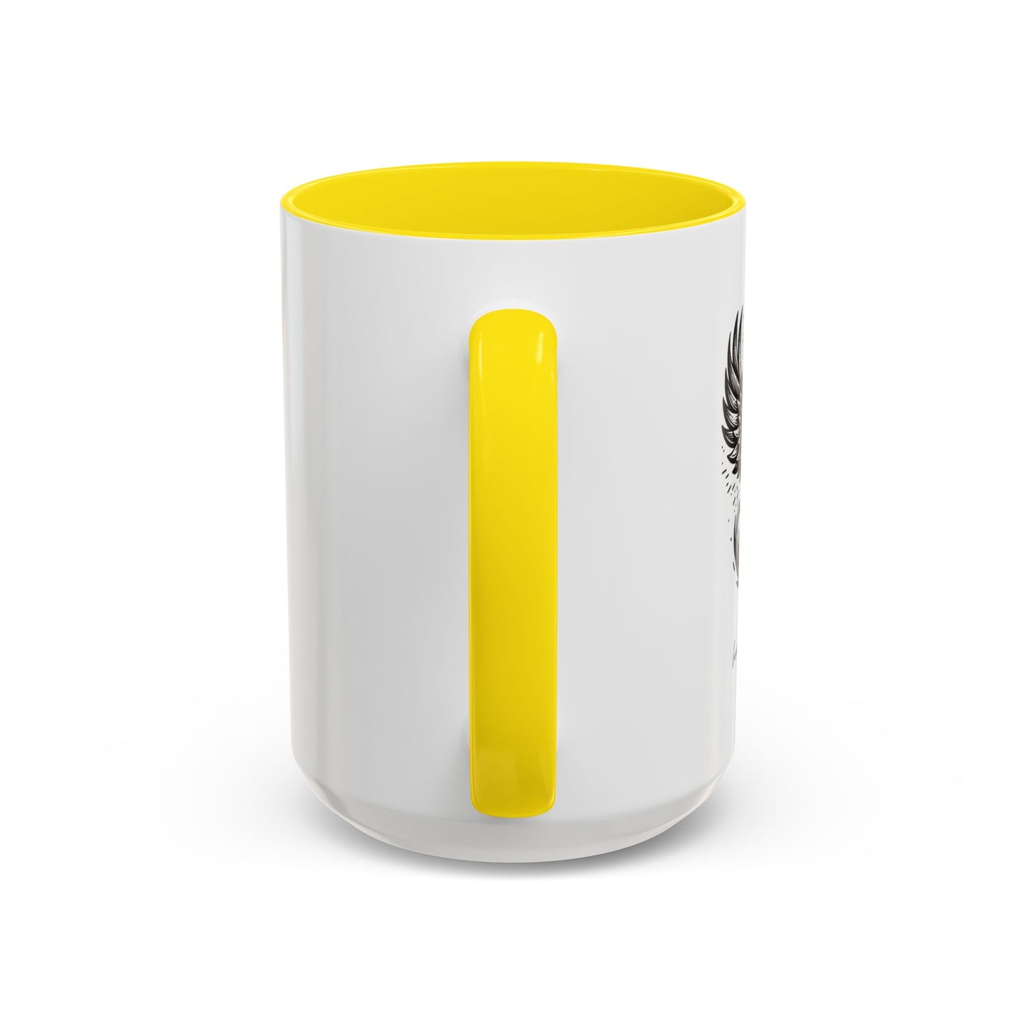 "Heal. Grow. Rise" Black Accent Coffee Mug with Phoenix Design — 11/15oz