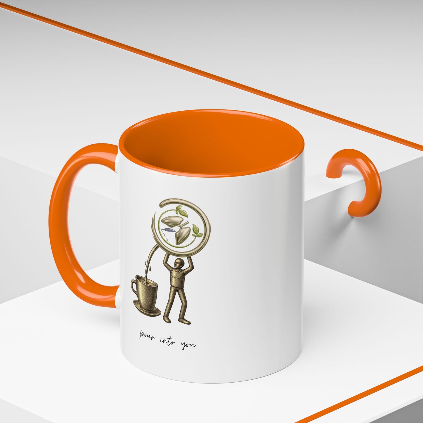 "Pour Into You" Accent Coffee Mug