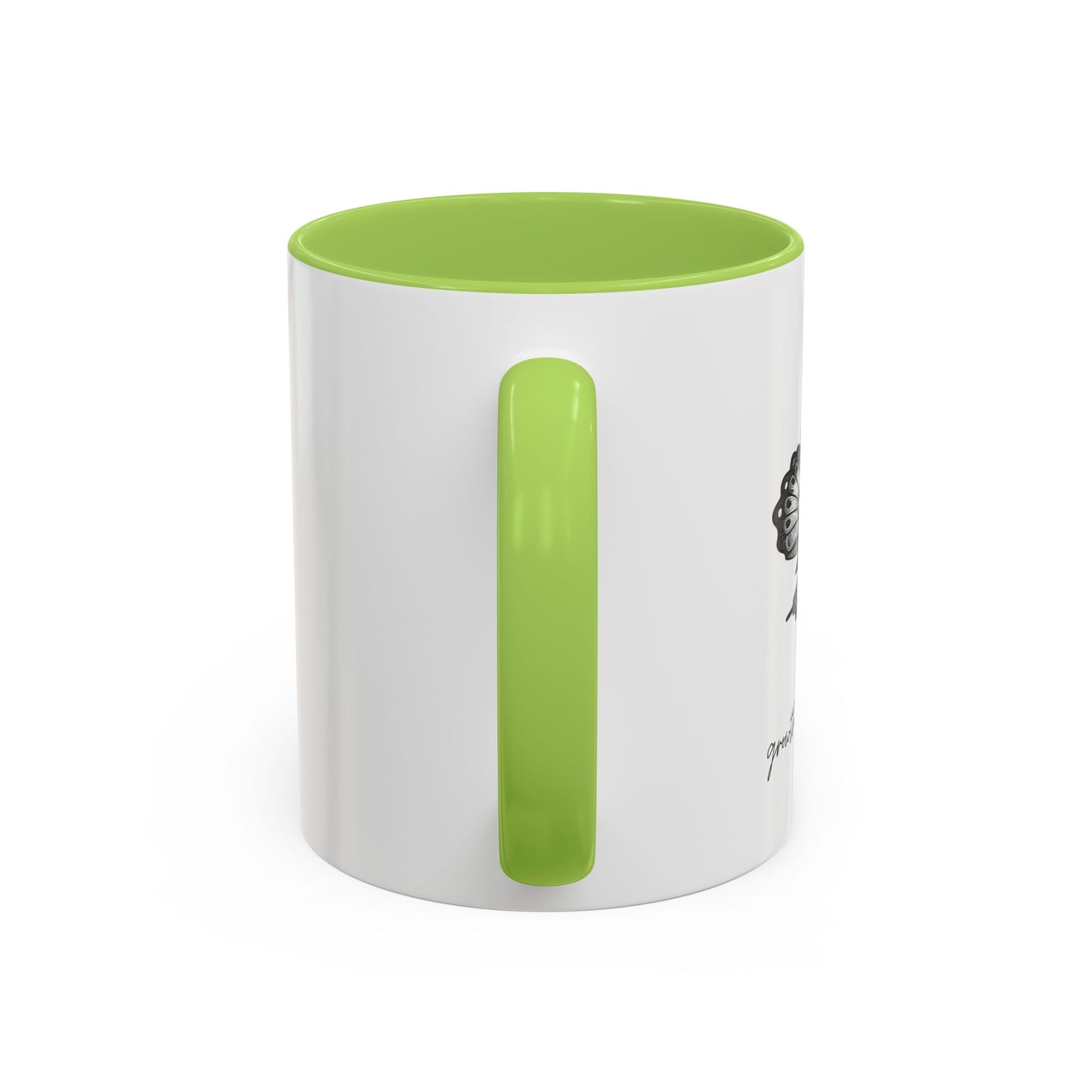 "Growth Begins Here" Coffee Mug — Butterfly Accent Ceramic 11/15oz, Minimal Nature-Inspired Gift