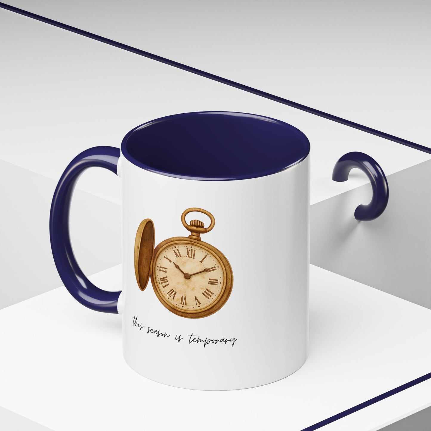 "This Season Is Temporary" Coffee Mug – Accent Mug (11/15oz)