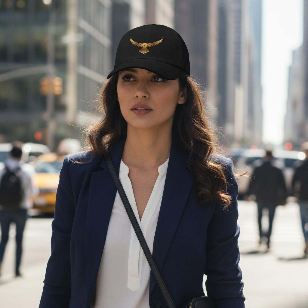 Odyssey Cap — Five-Panel Twill Hat with Phoenix Design