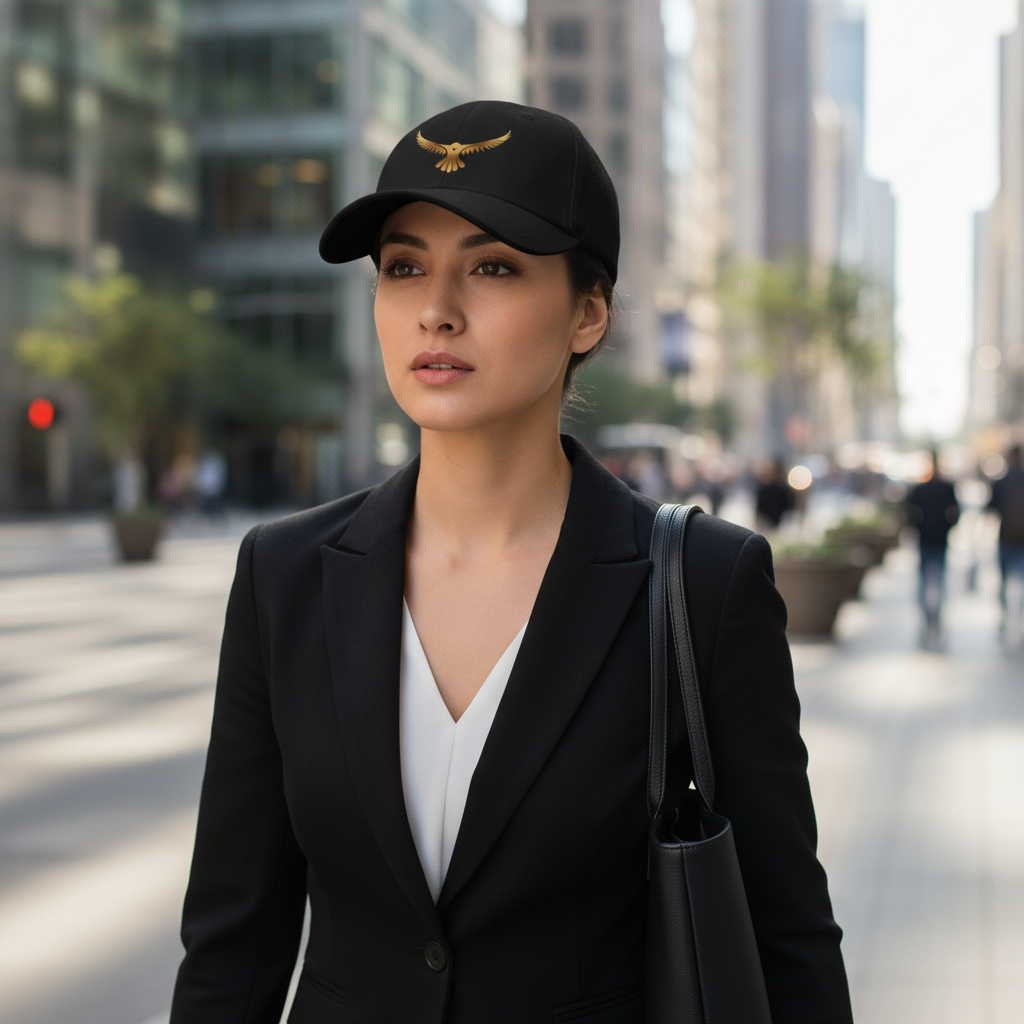 Odyssey Cap — Five-Panel Twill Hat with Phoenix Design