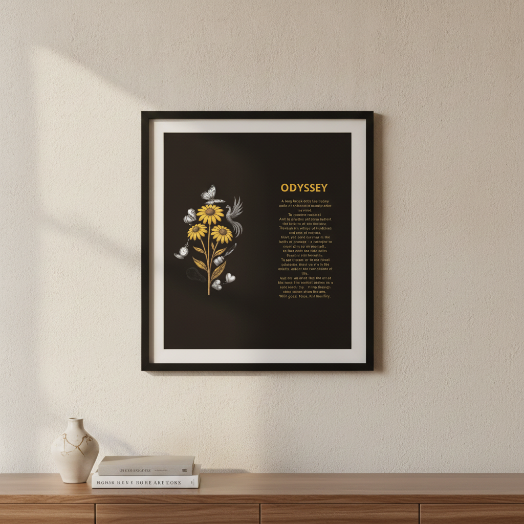 "Odyssey" Poetry Poster